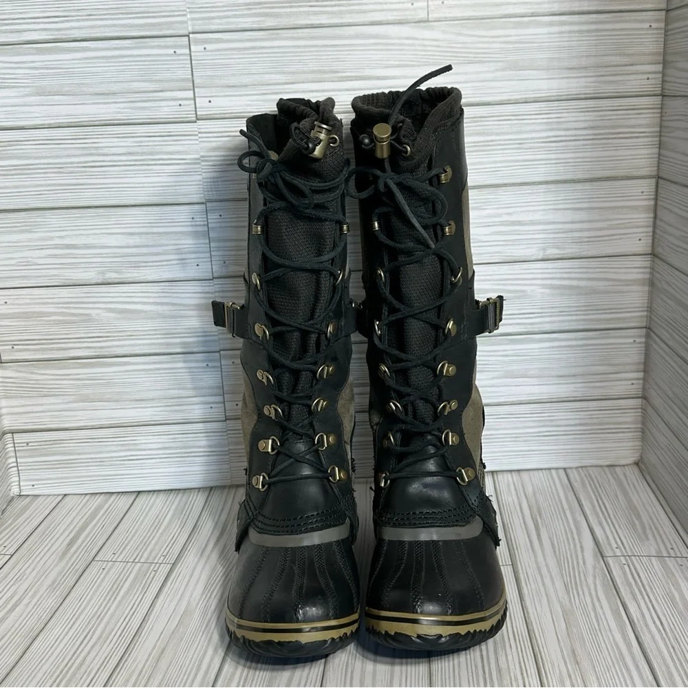 Sorel Conquest Carly Boots Womens Leather Waterproof Tall boots